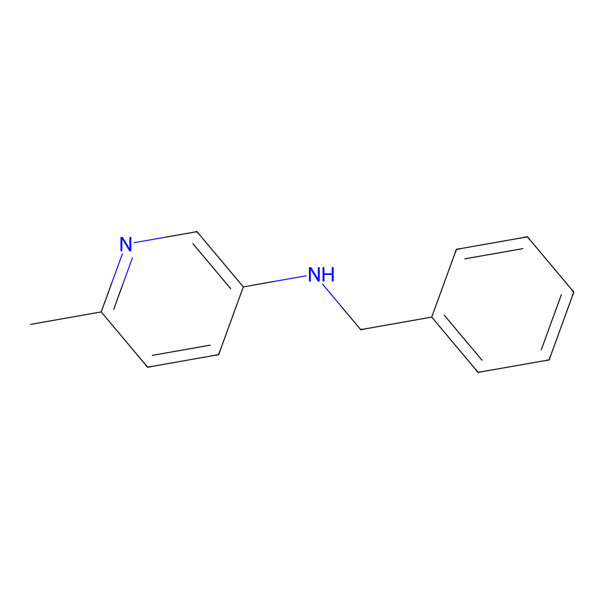 N-benzyl-6-methylpyridin-3-amine molecular structure, CAS 1536342-50-3