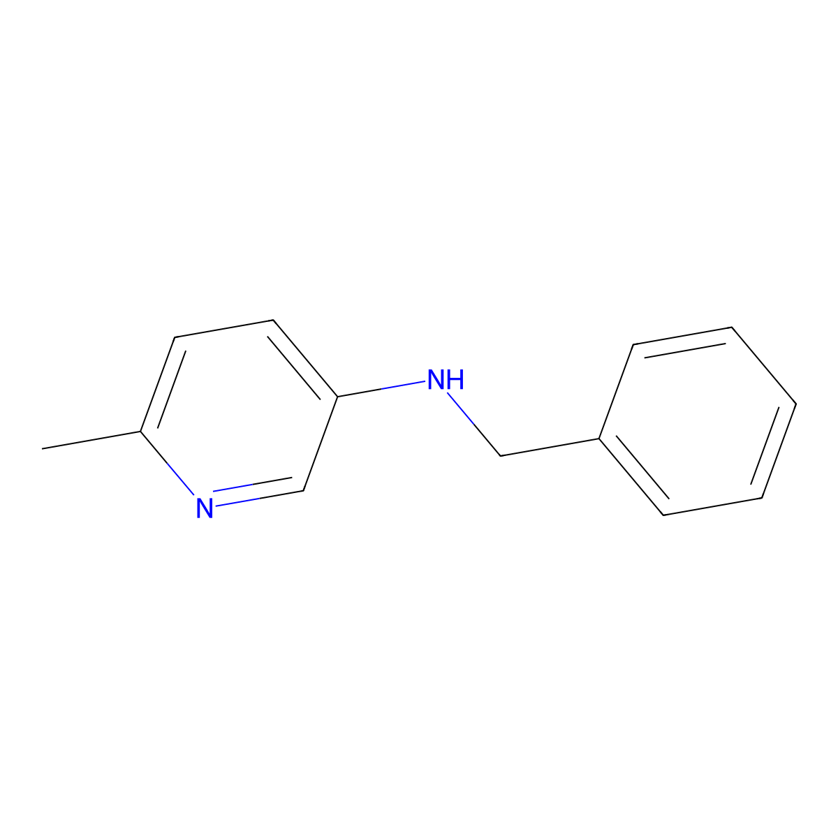 N-benzyl-6-methylpyridin-3-amine molecular structure, CAS 1536342-50-3