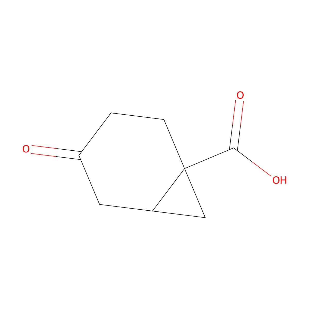 4-Oxonorcarane-1-carboxylic acid molecular structure, CAS 1536393-83-5