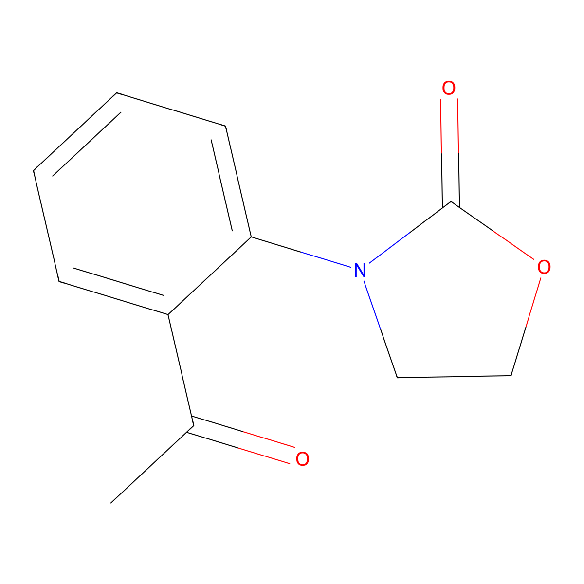 3-(2-Acetylphenyl)-1,3-oxazolidin-2-one molecular structure, CAS 1536411-76-3
