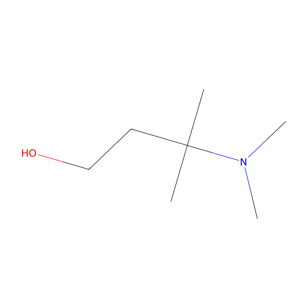 3-(Dimethylamino)-3-methylbutan-1-ol molecular structure, CAS 153643-78-8