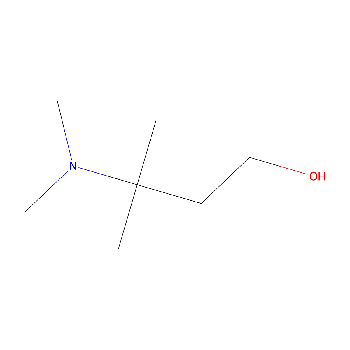 3-(Dimethylamino)-3-methylbutan-1-ol molecular structure, CAS 153643-78-8