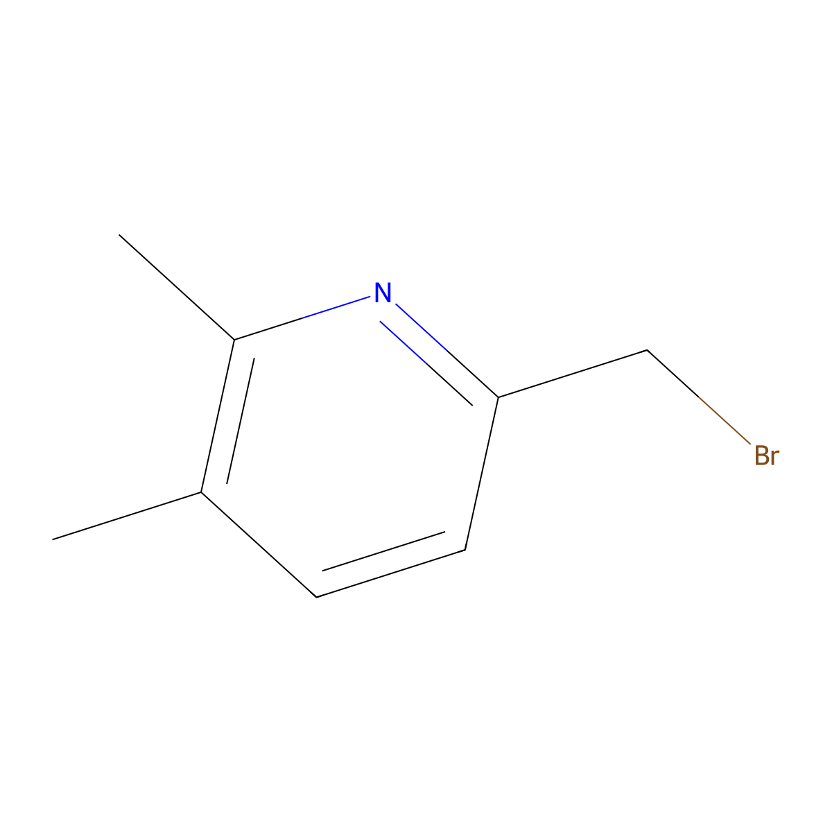 6-(Bromomethyl)-2,3-dimethylpyridine molecular structure, CAS 153646-66-3