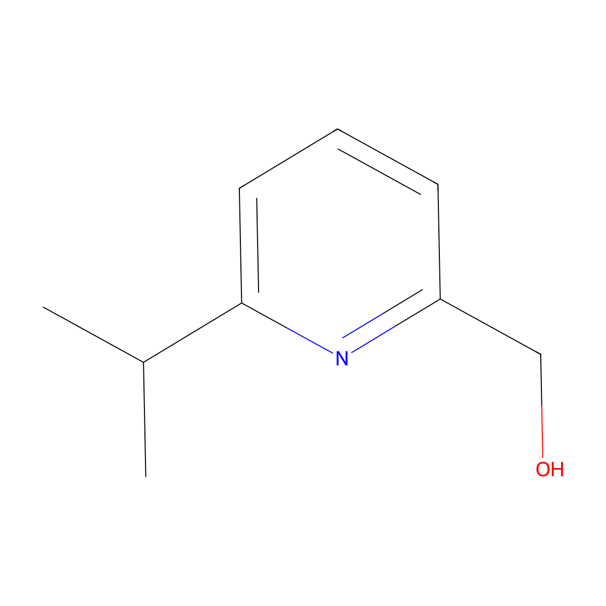 (6-(Propan-2-yl)pyridin-2-yl)methanol molecular structure, CAS 153646-84-5