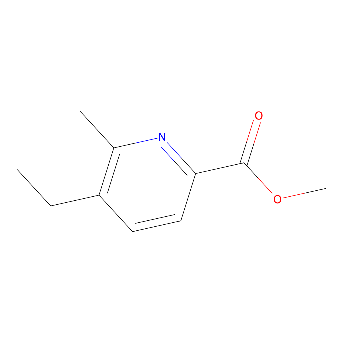 Methyl 5-ethyl-6-methylpicolinate molecular structure, CAS 153646-87-8