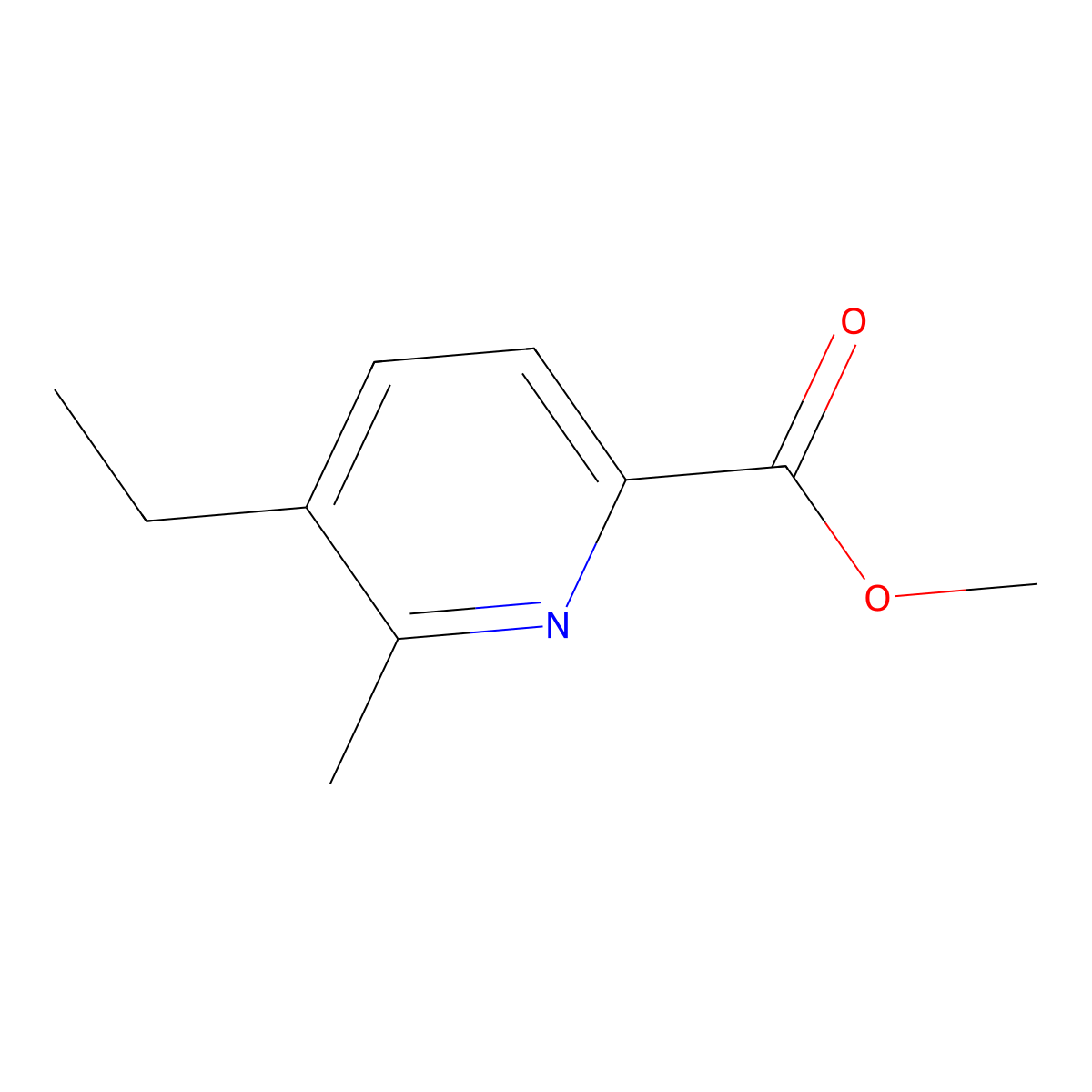 Methyl 5-ethyl-6-methylpicolinate molecular structure, CAS 153646-87-8