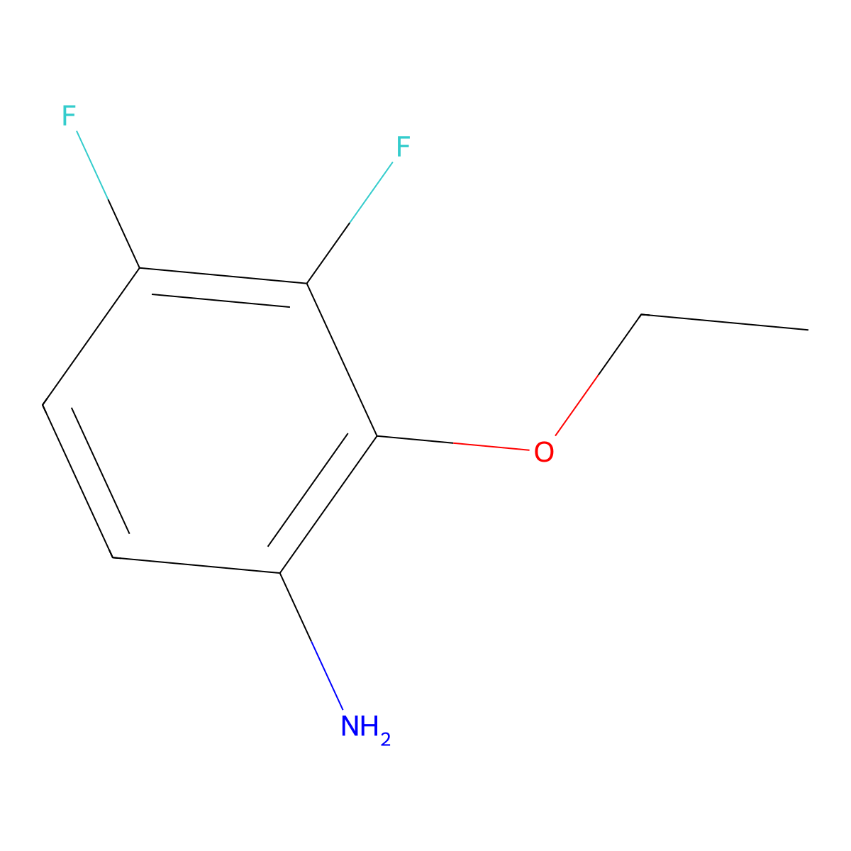2-Ethoxy-3,4-difluoroaniline molecular structure, CAS 153653-27-1
