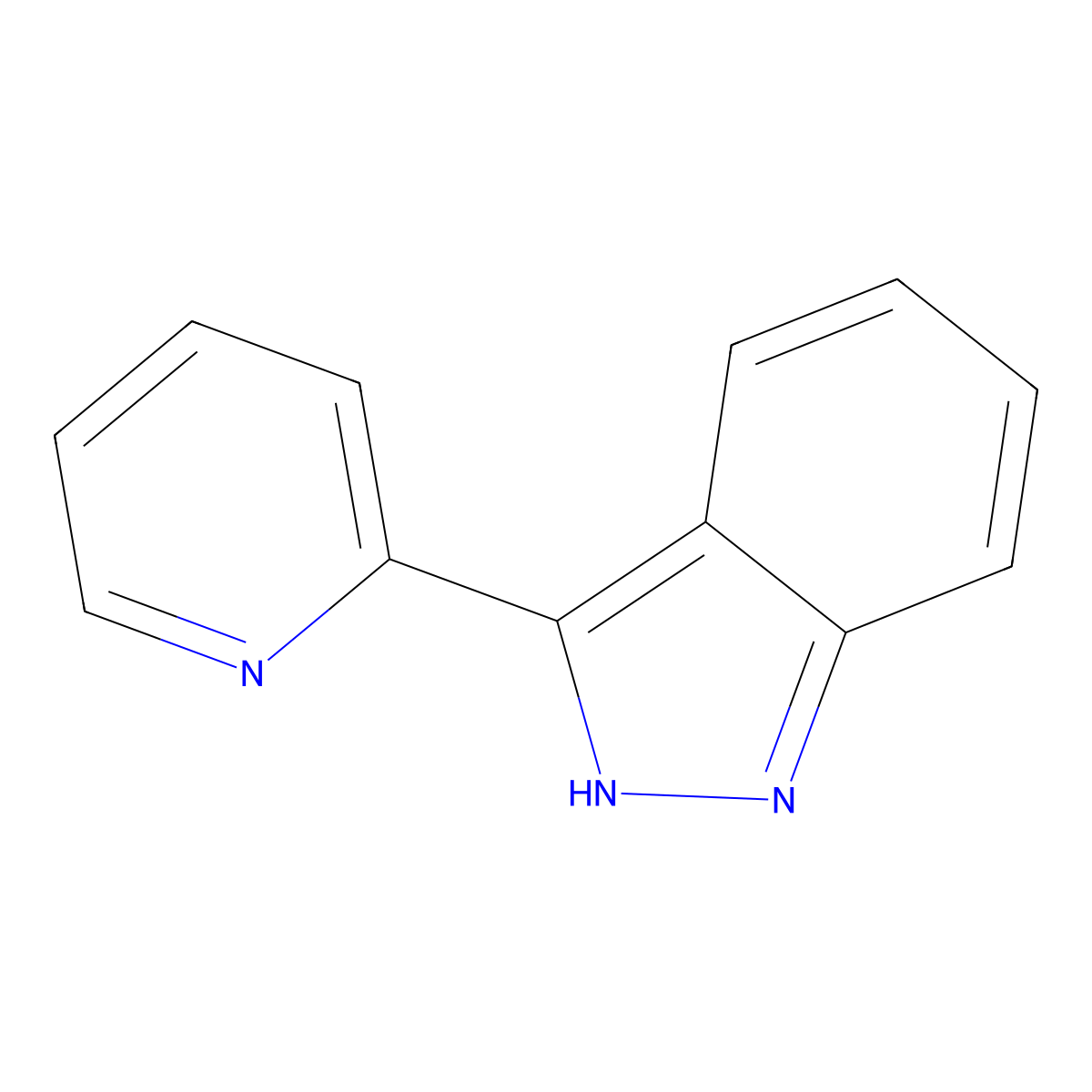 3-(Pyridin-2-YL)-1H-indazole molecular structure, CAS 1536559-49-5