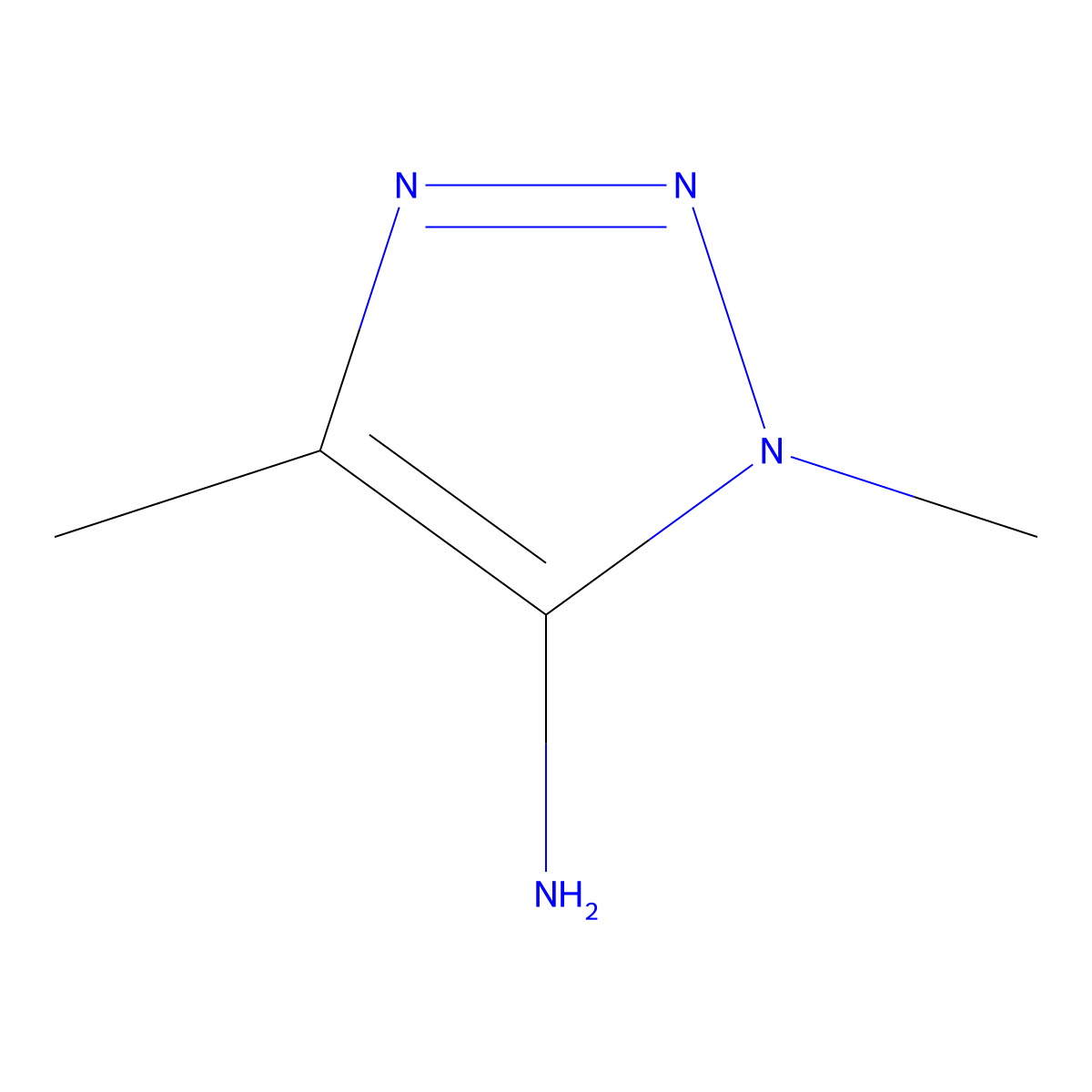 dimethyl-1H-1,2,3-triazol-5-amine molecular structure, CAS 1536564-18-7