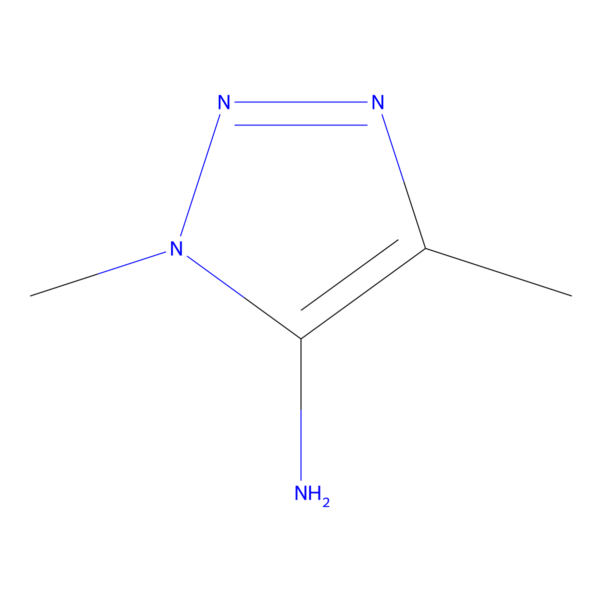 dimethyl-1H-1,2,3-triazol-5-amine molecular structure, CAS 1536564-18-7