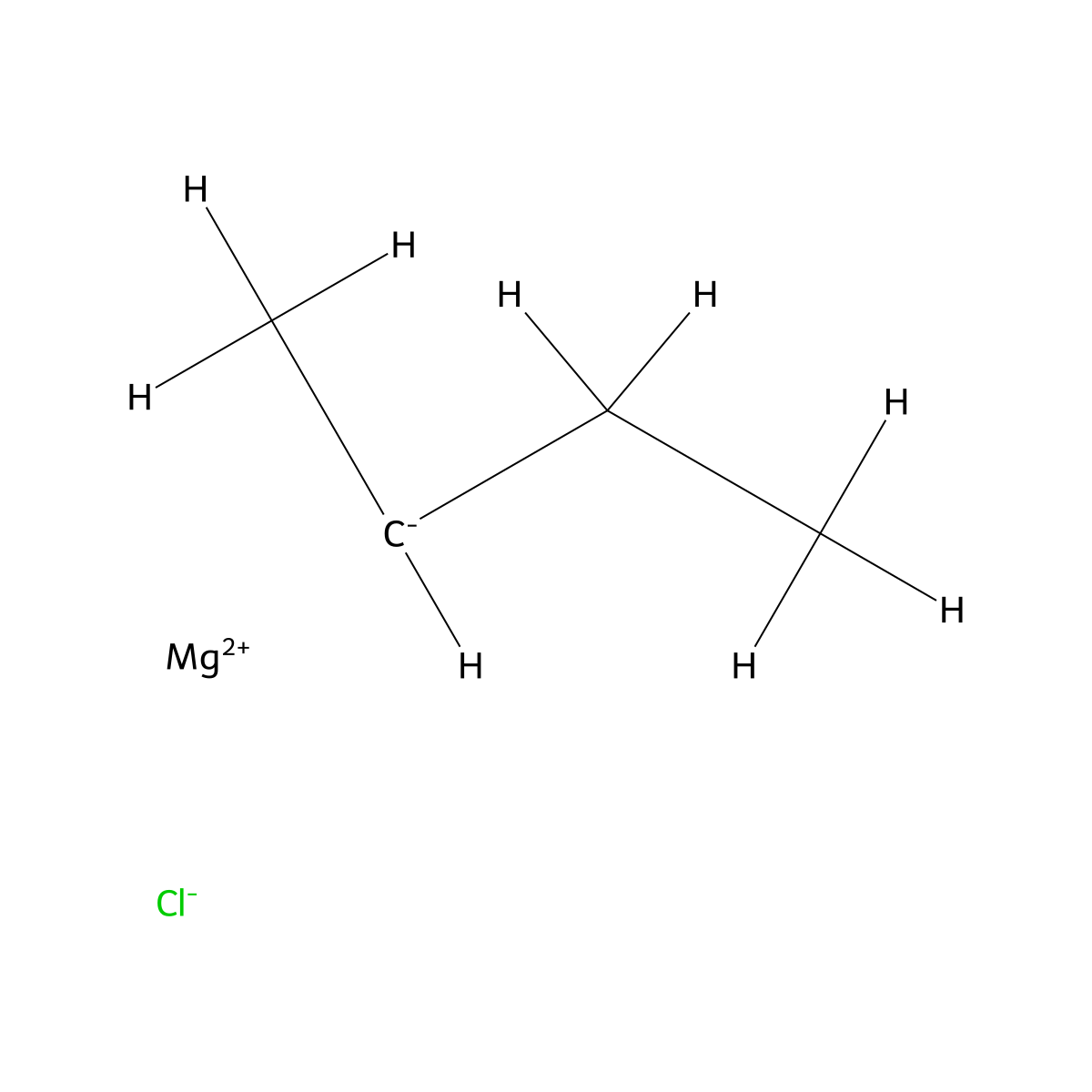 Magnesium, chloro(1-methylpropyl)- molecular structure, CAS 15366-08-2
