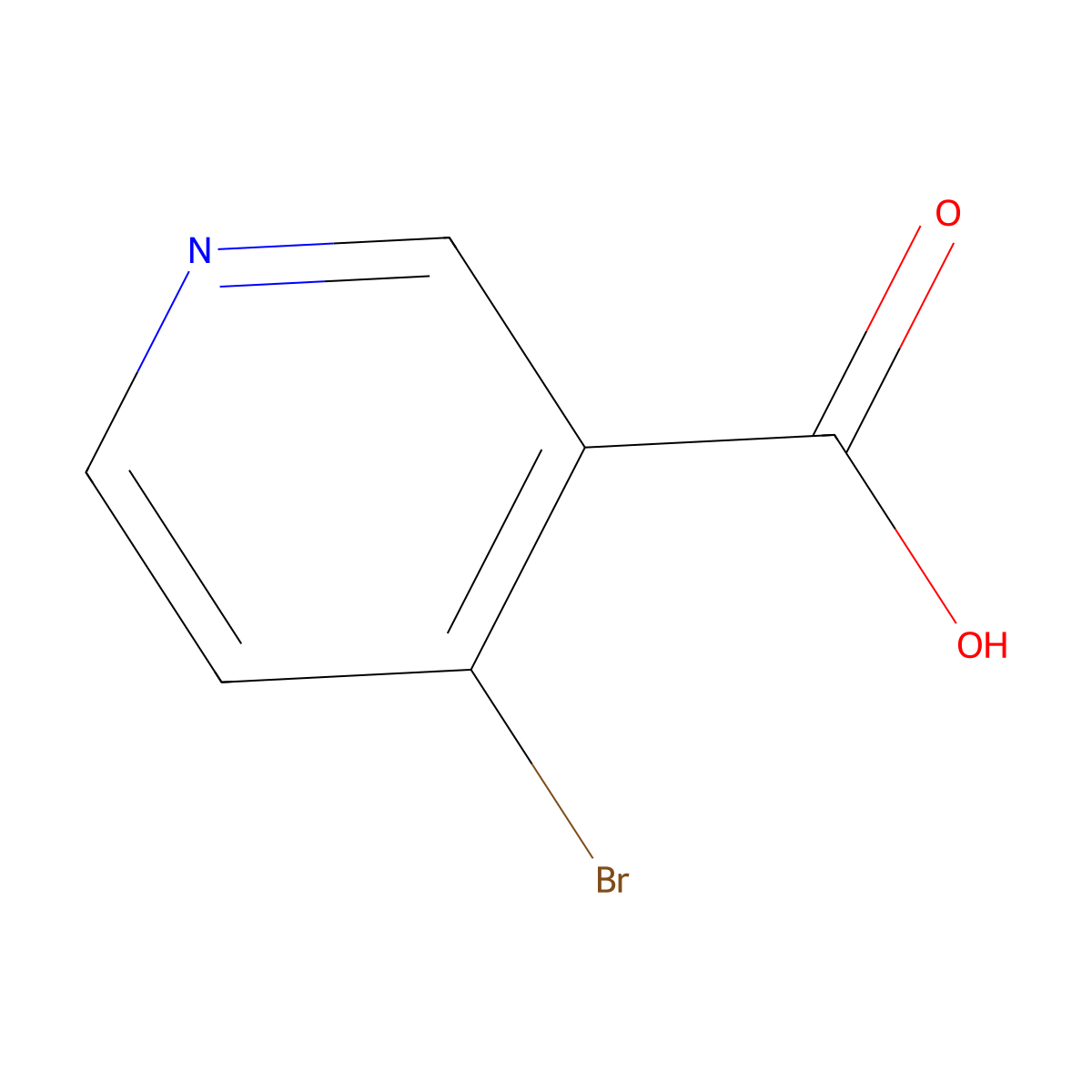 4-Bromopyridine-3-carboxylic acid molecular structure, CAS 15366-62-8