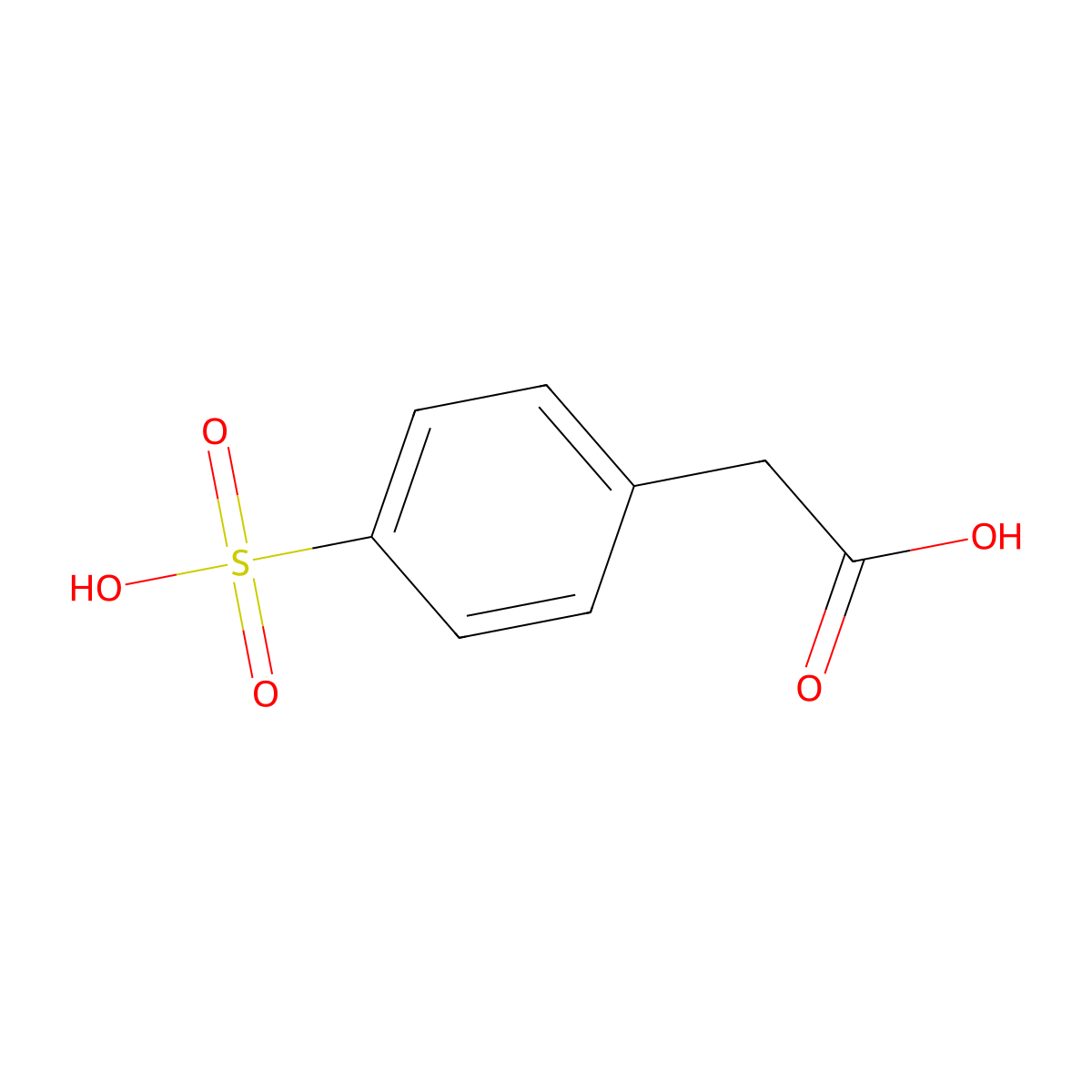(4-Sulfophenyl)acetic acid molecular structure, CAS 153661-28-0