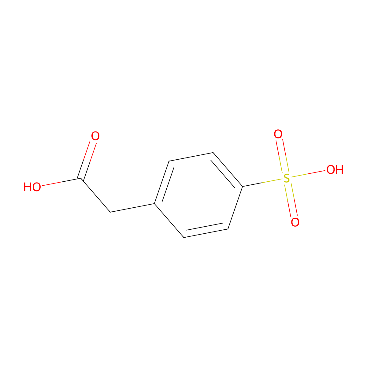 (4-Sulfophenyl)acetic acid molecular structure, CAS 153661-28-0