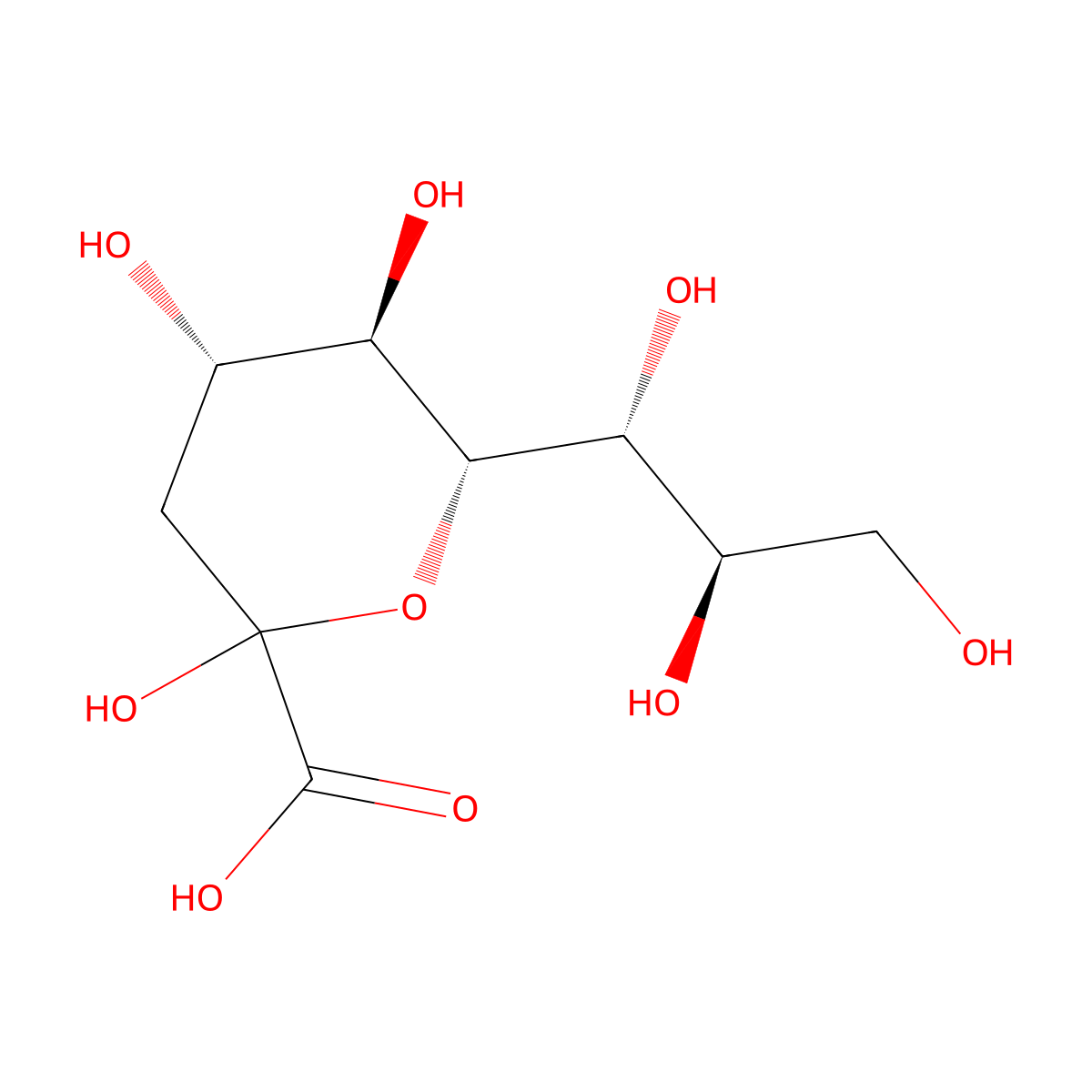 Keto-Deoxy-Nonulonic acid molecular structure, CAS 153666-19-4