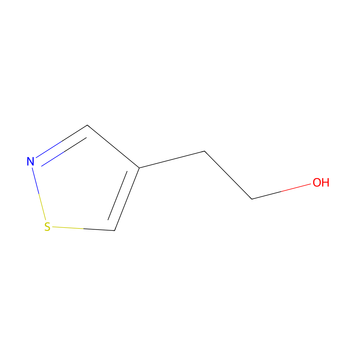 2-(1,2-Thiazol-4-yl)ethan-1-ol molecular structure, CAS 1536667-54-5