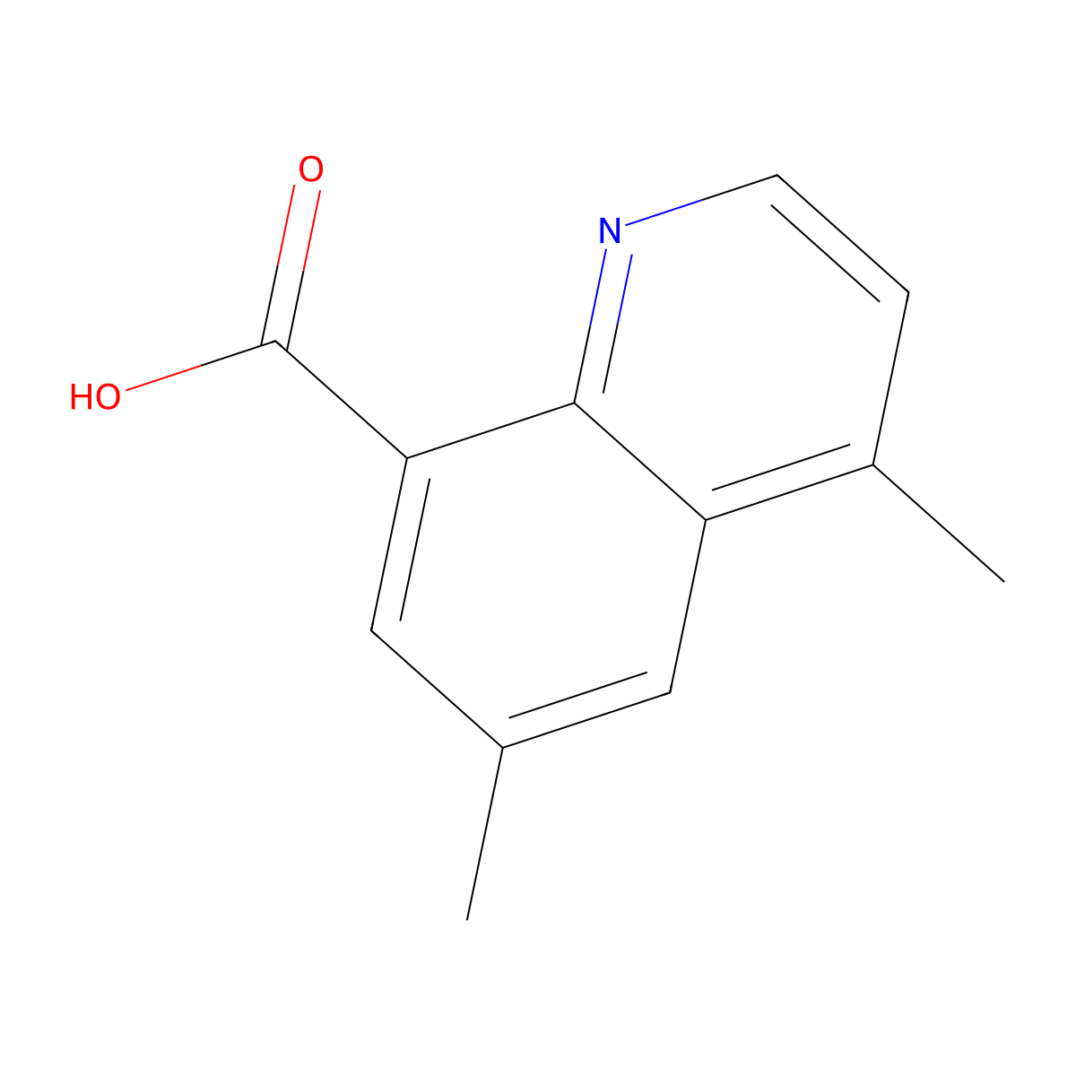 4,6-Dimethylquinoline-8-carboxylic acid molecular structure, CAS 1536727-03-3