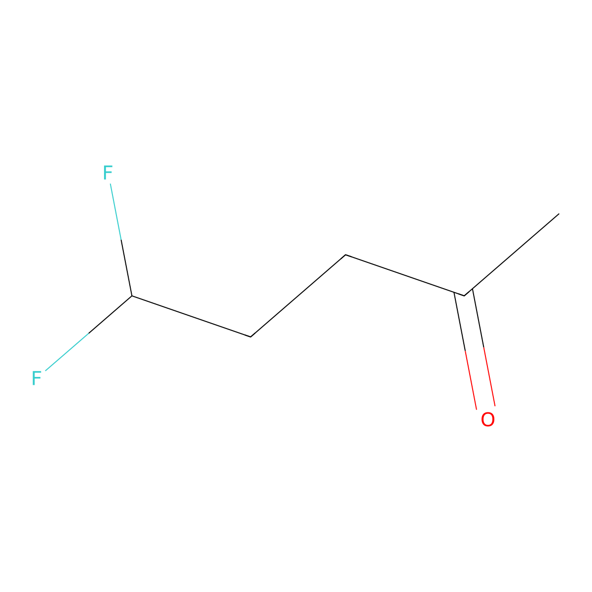5,5-Difluoropentan-2-one molecular structure, CAS 1536730-94-5