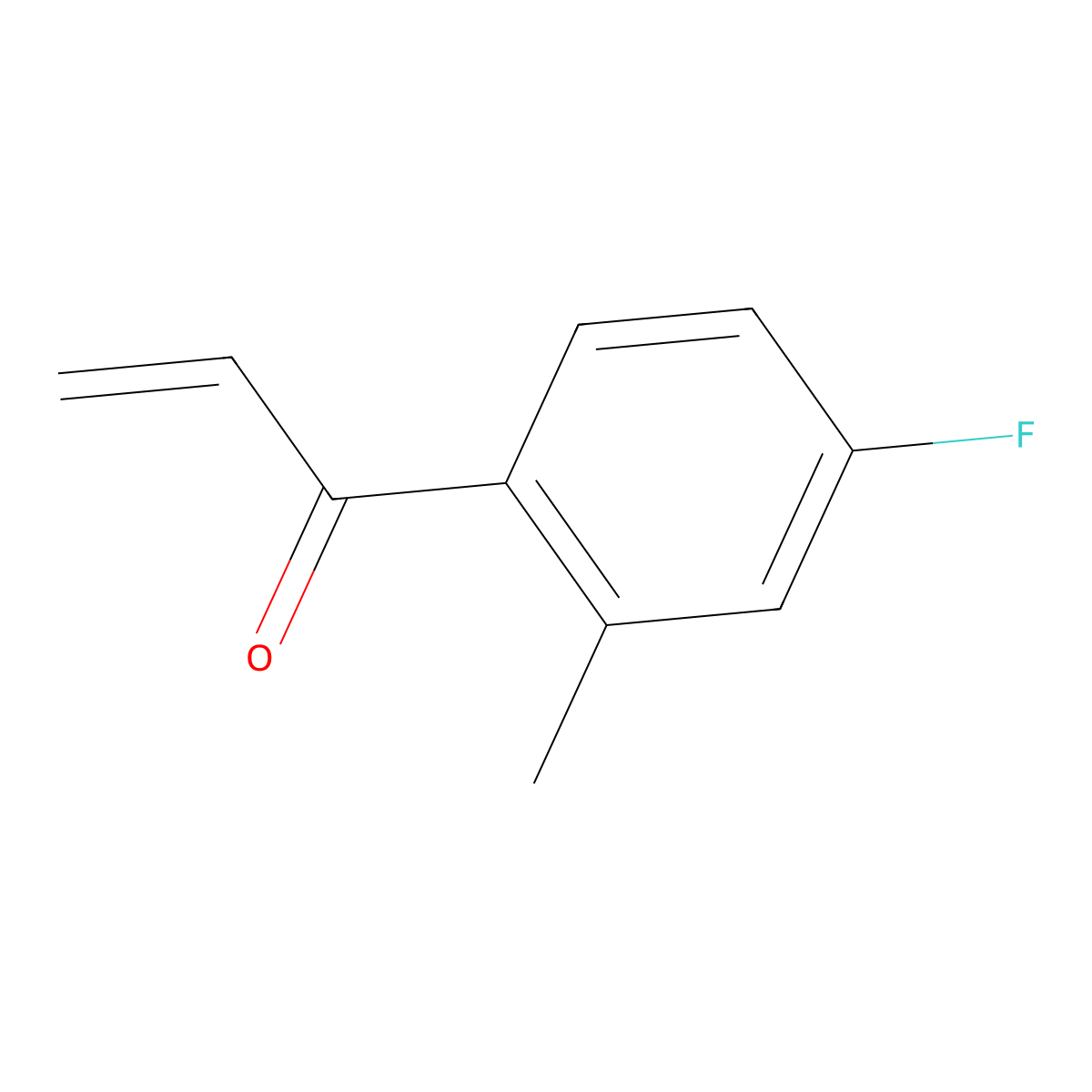 1-(4-Fluoro-2-methylphenyl)prop-2-en-1-one molecular structure, CAS 1536738-74-5