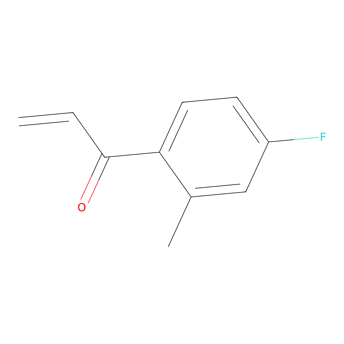 1-(4-Fluoro-2-methylphenyl)prop-2-en-1-one molecular structure, CAS 1536738-74-5