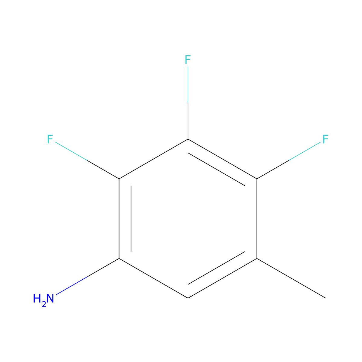 2,3,4-Trifluoro-5-methylaniline molecular structure, CAS 1536760-94-7