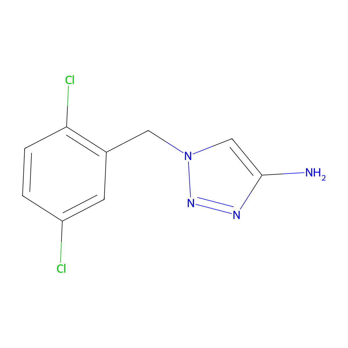 1-(2,5-Dichlorobenzyl)-1h-1,2,3-triazol-4-amine molecular structure, CAS 1536770-20-3