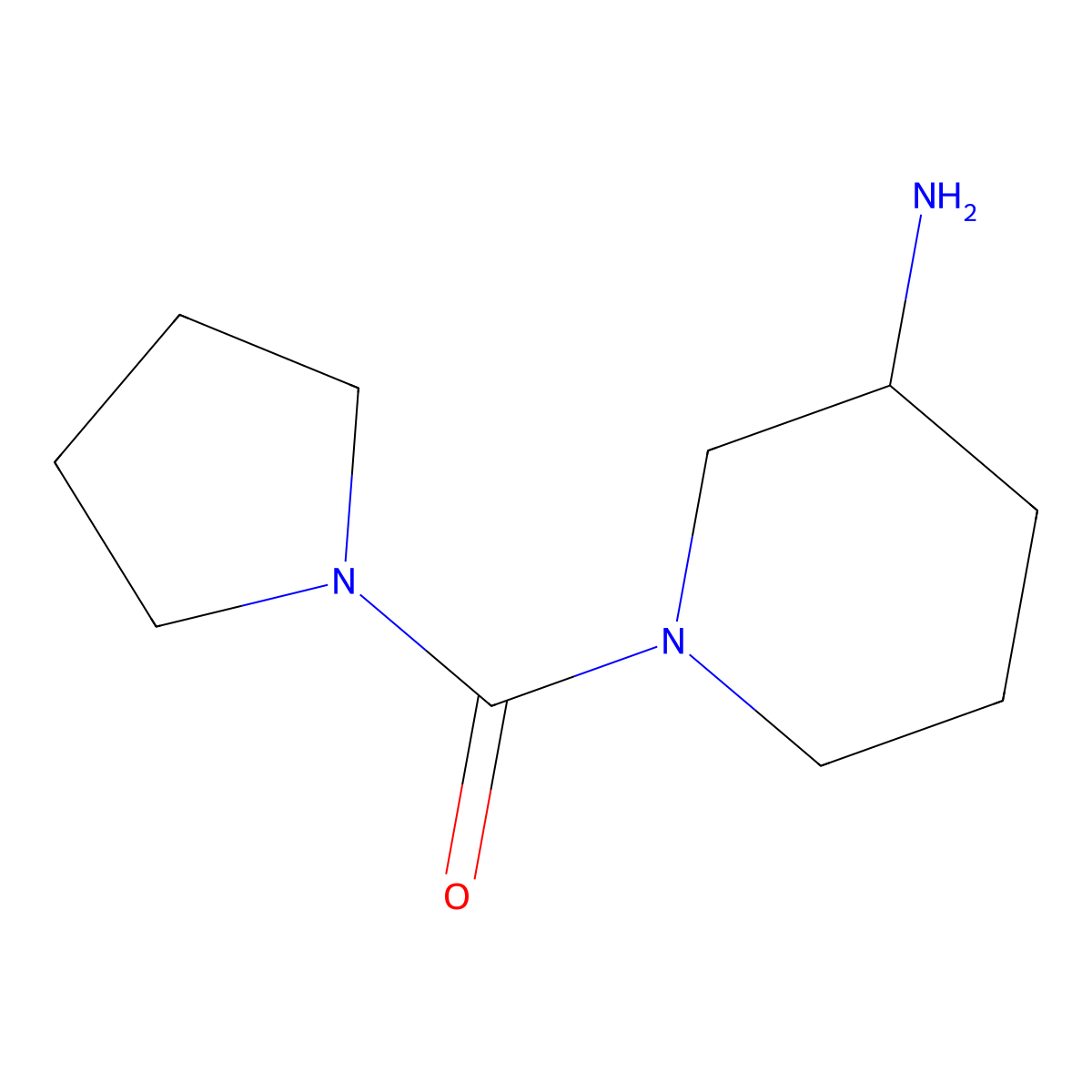 1-(Pyrrolidine-1-carbonyl)piperidin-3-amine molecular structure, CAS 1536773-73-5