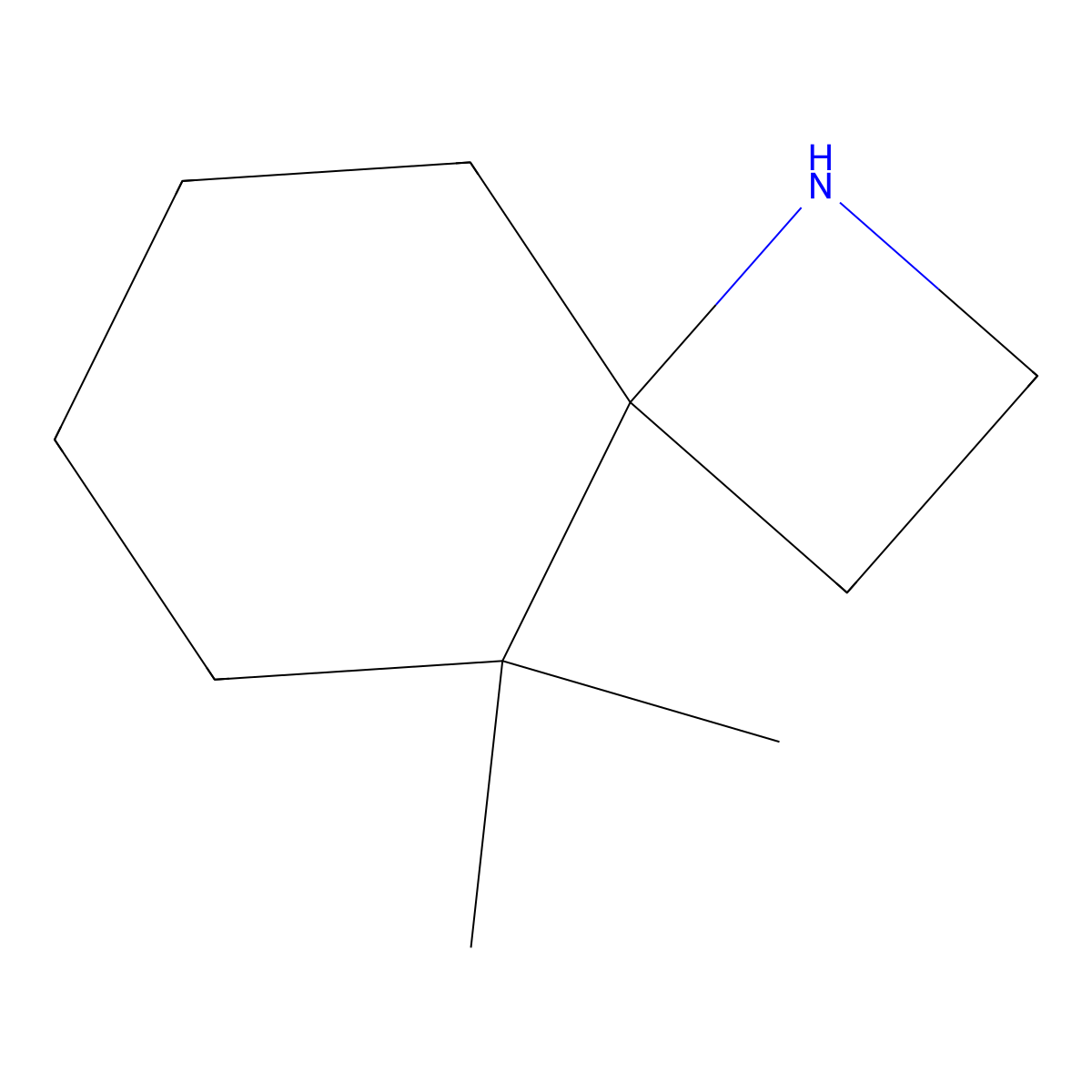 5,5-Dimethyl-1-azaspiro[3.5]nonane molecular structure, CAS 1536779-17-5
