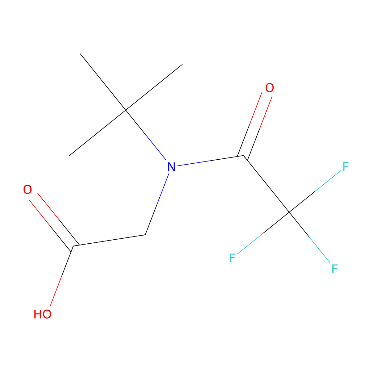 n-(Tert-butyl)-n-(2,2,2-trifluoroacetyl)glycine molecular structure, CAS 1536895-50-7