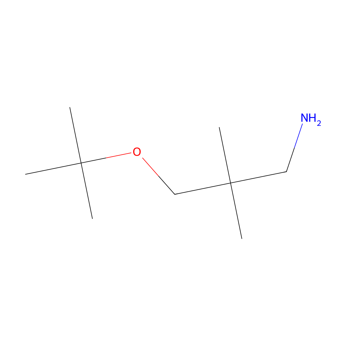 3-(Tert-butoxy)-2,2-dimethylpropan-1-amine molecular structure, CAS 1536896-52-2