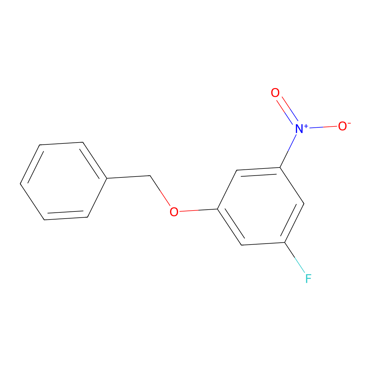 1-(Benzyloxy)-3-fluoro-5-nitrobenzene molecular structure, CAS 1536920-33-8