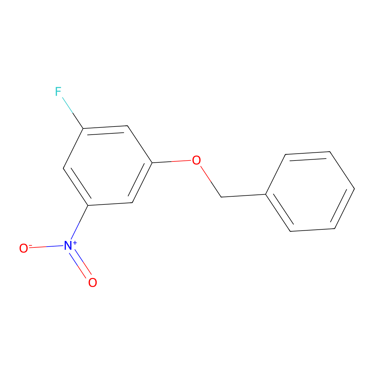 1-(Benzyloxy)-3-fluoro-5-nitrobenzene molecular structure, CAS 1536920-33-8