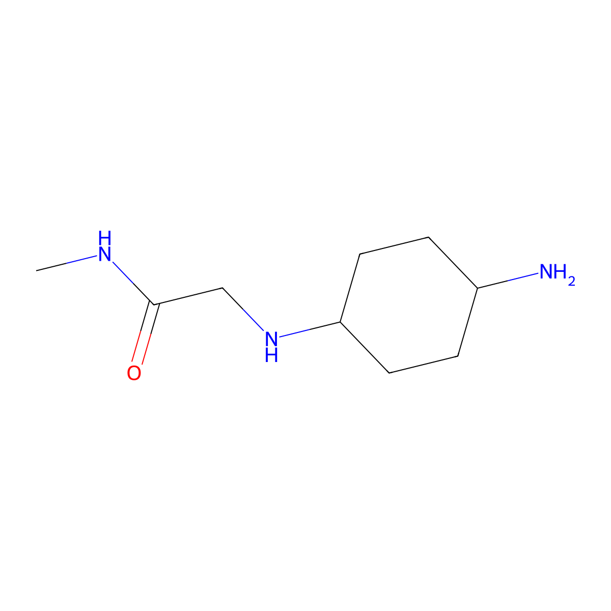 2-((4-Aminocyclohexyl)amino)-N-methylacetamide molecular structure, CAS 1536936-20-5