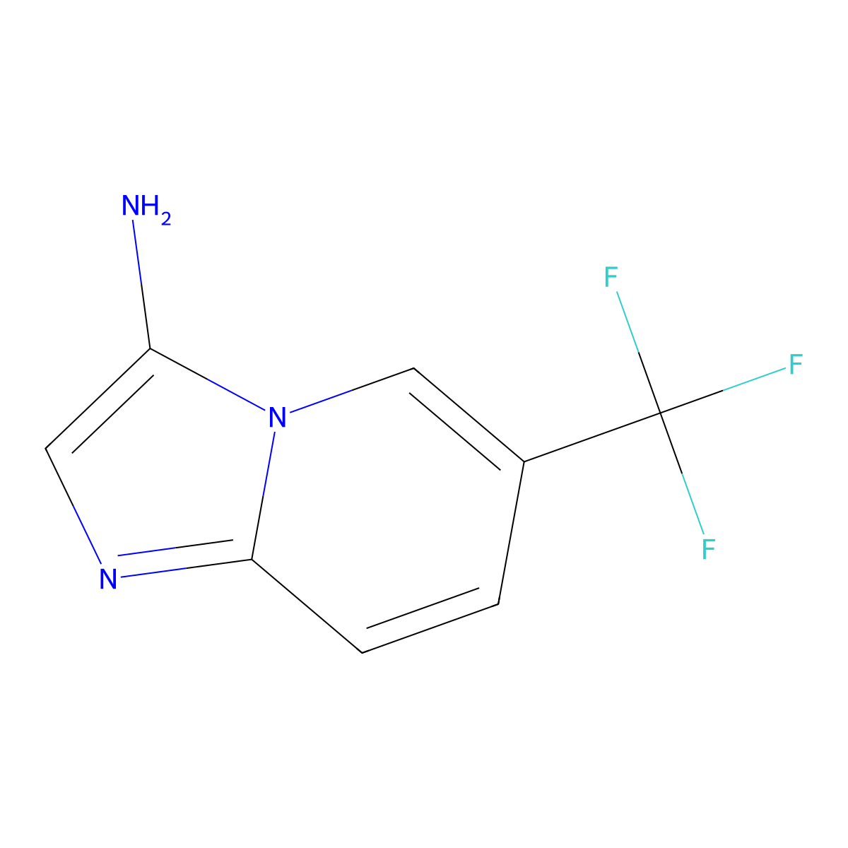6-(Trifluoromethyl)imidazo[1,2-a]pyridin-3-amine molecular structure, CAS 1536950-06-7