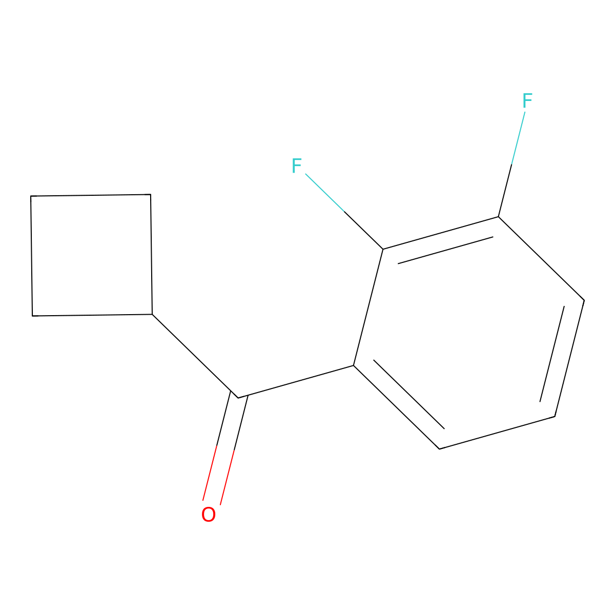 Cyclobutyl(2,3-difluorophenyl)methanone molecular structure, CAS 1536965-05-5