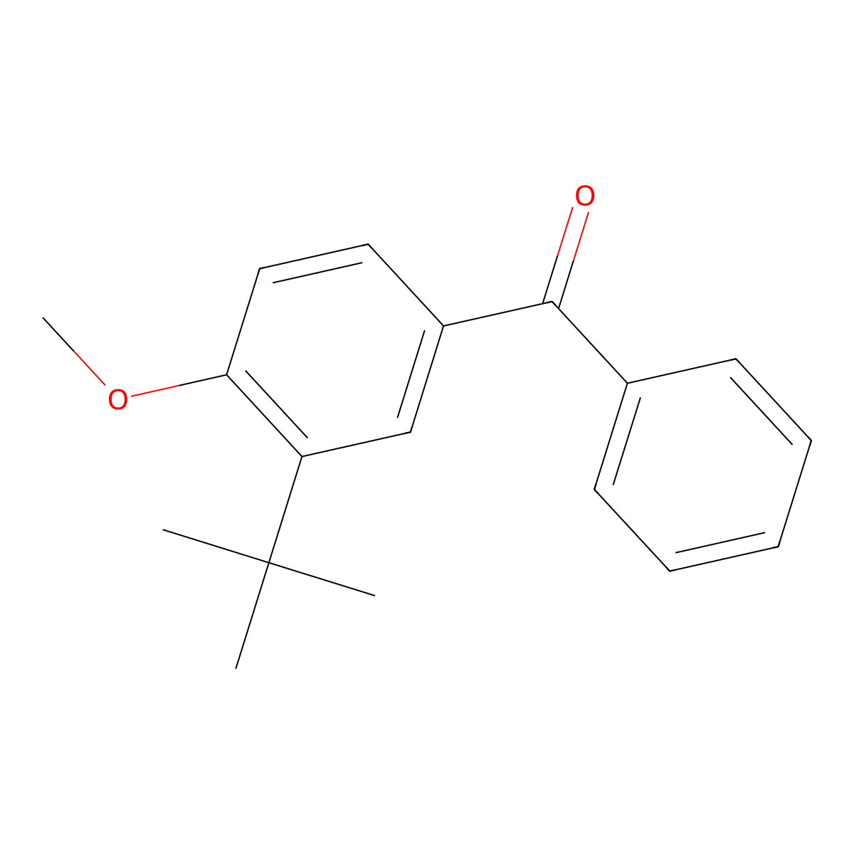 Methanone, [3-(1,1-dimethylethyl)-4-methoxyphenyl]phenyl- molecular structure, CAS 1536965-12-4