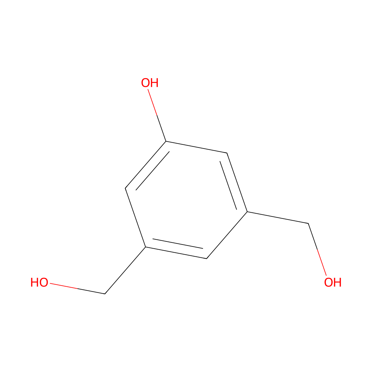 3,5-Di(hydroxymethyl)phenol molecular structure, CAS 153707-56-3