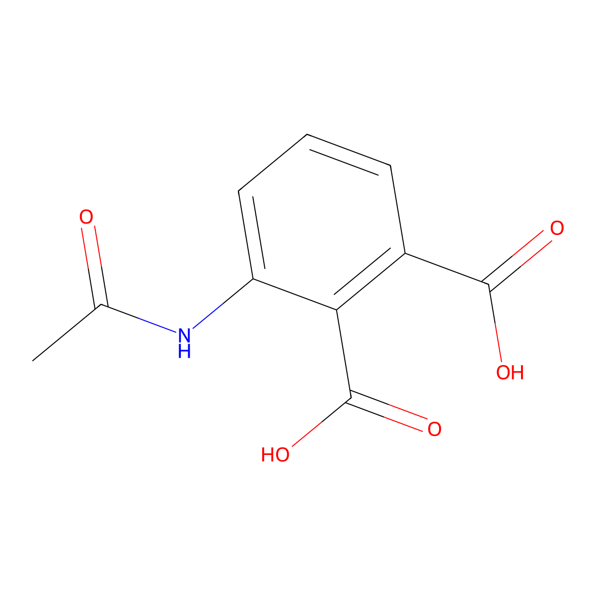 3-Acetamidophthalic acid molecular structure, CAS 15371-06-9