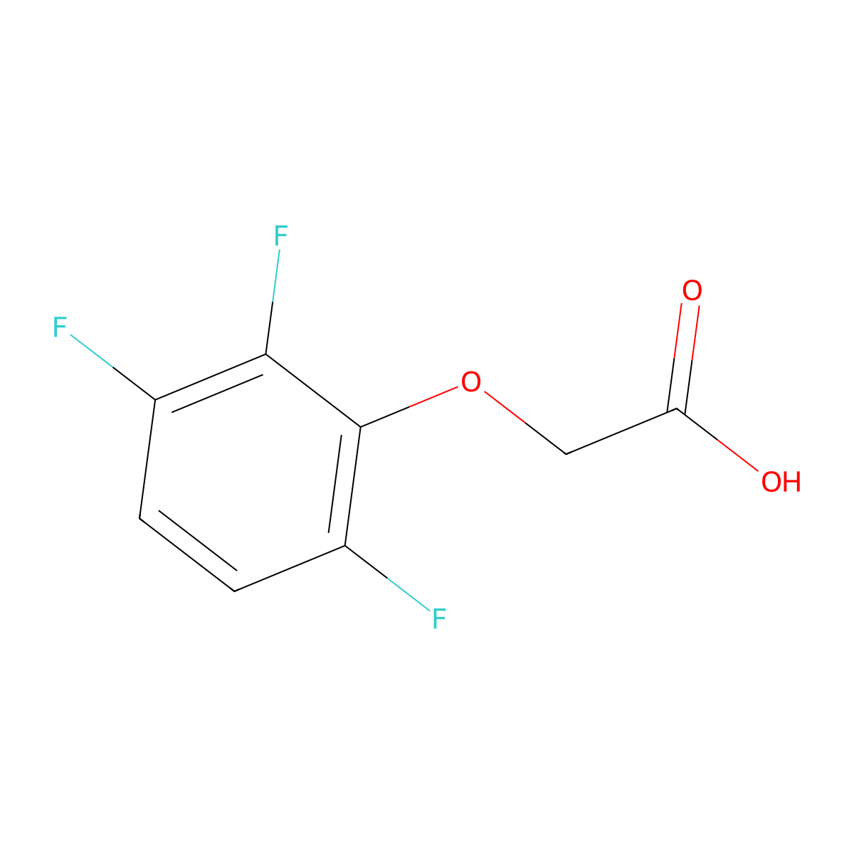 2-(2,3,6-Trifluorophenoxy)acetic acid molecular structure, CAS 1537158-03-4