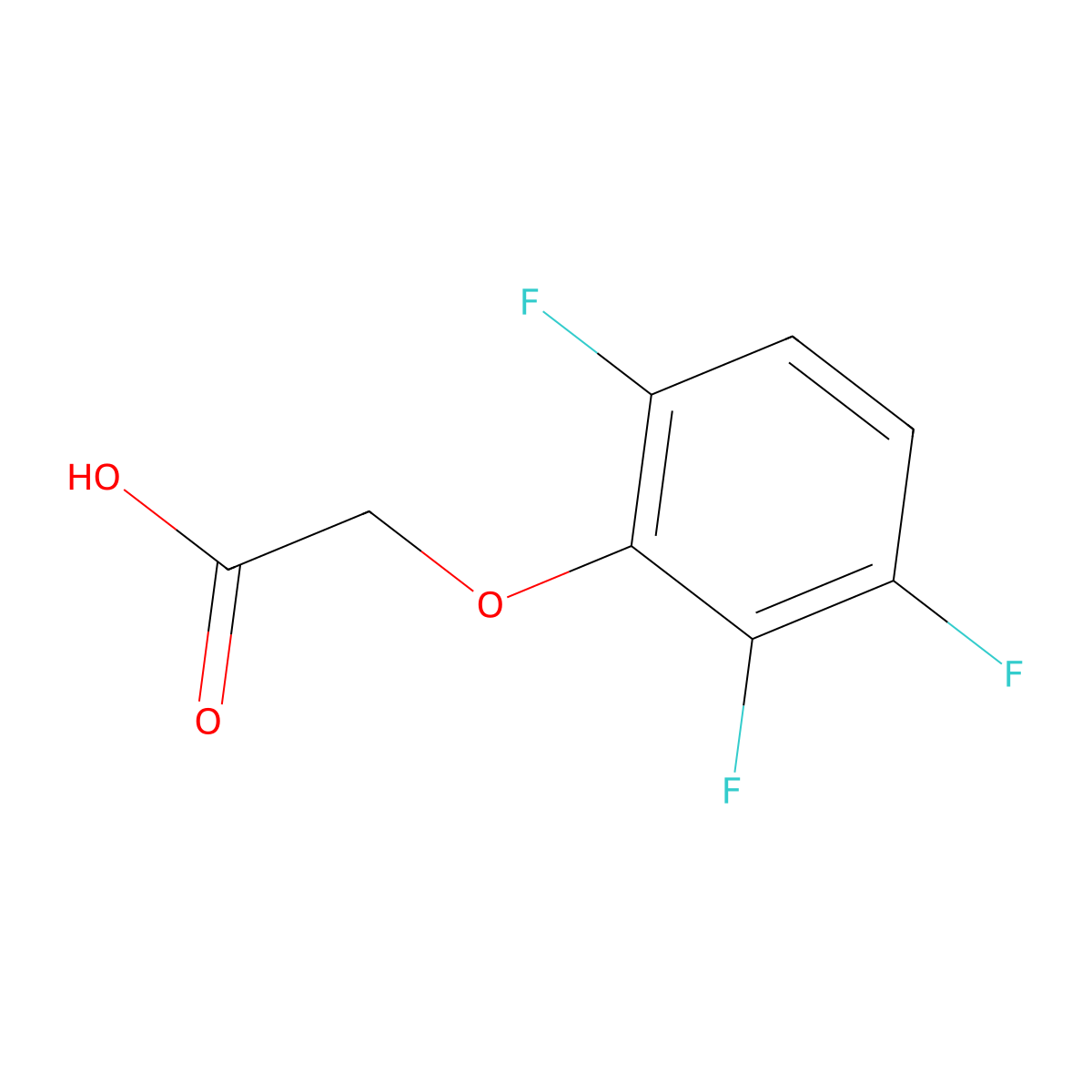 2-(2,3,6-Trifluorophenoxy)acetic acid molecular structure, CAS 1537158-03-4