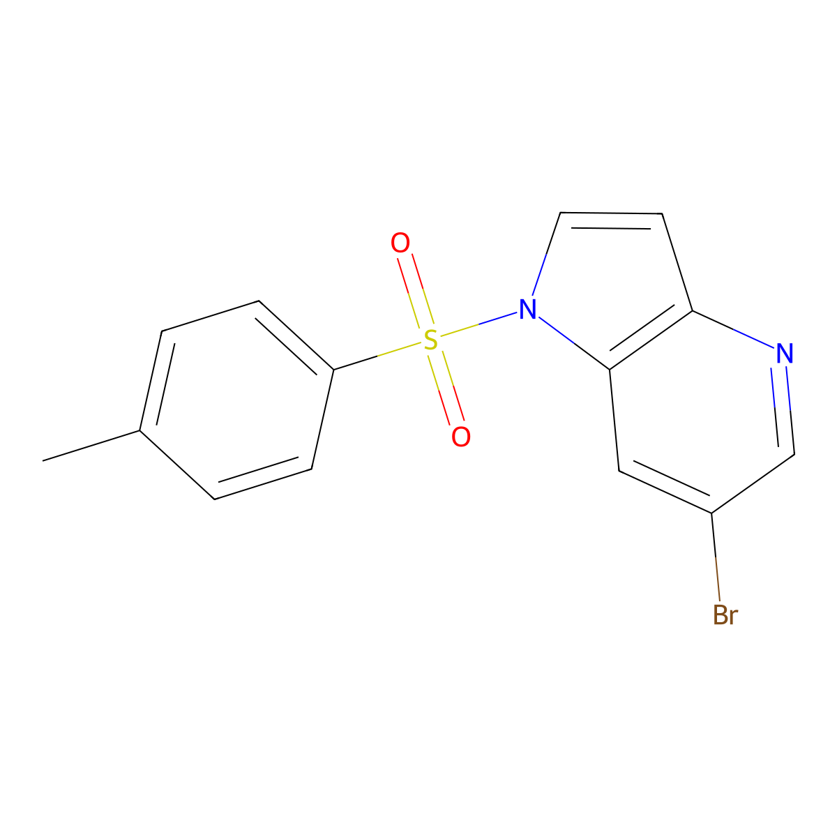 6-Bromo-1-tosyl-1H-pyrrolo[3,2-b]pyridine molecular structure, CAS 1537206-96-4