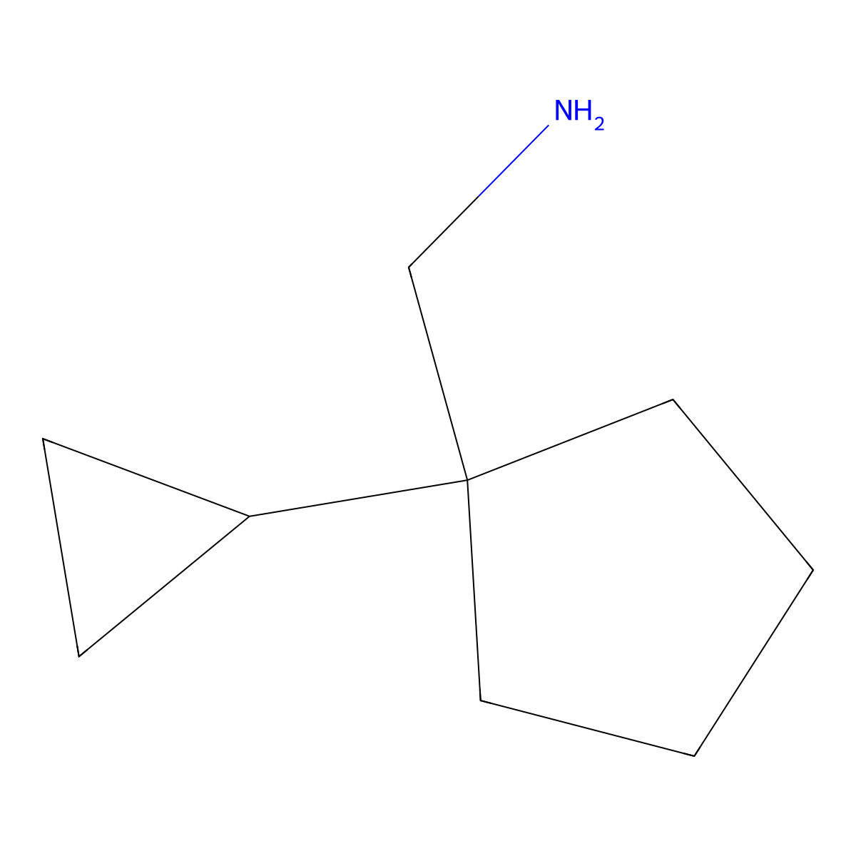 1-(1-Cyclopropylcyclopentyl)methanamine molecular structure, CAS 1537261-48-5