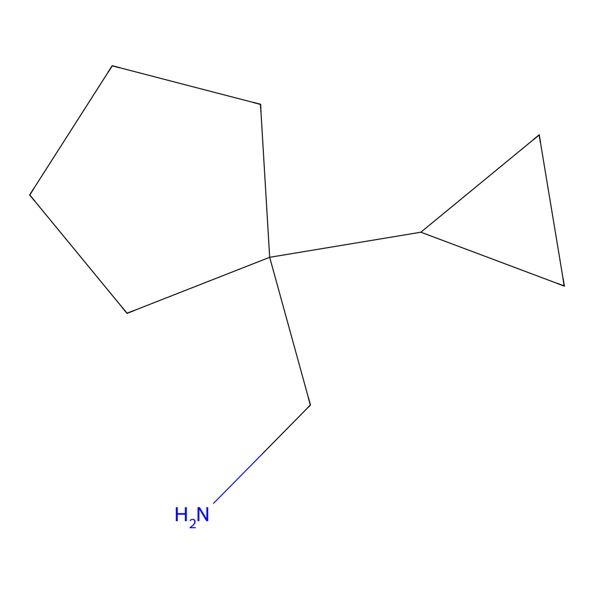 1-(1-Cyclopropylcyclopentyl)methanamine molecular structure, CAS 1537261-48-5