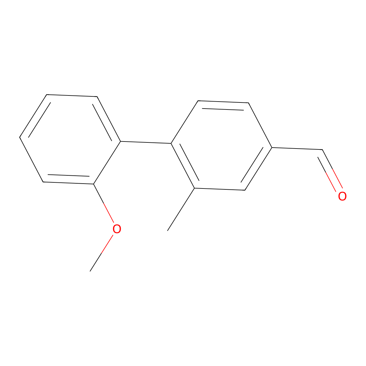 2'-Methoxy-2-methyl-[1,1'-biphenyl]-4-carbaldehyde molecular structure, CAS 1537282-96-4