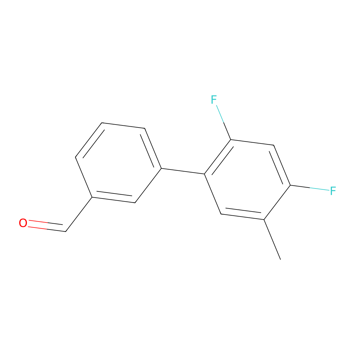 2',4'-Difluoro-5'-methyl[1,1'-biphenyl]-3-carboxaldehyde molecular structure, CAS 1537301-34-0