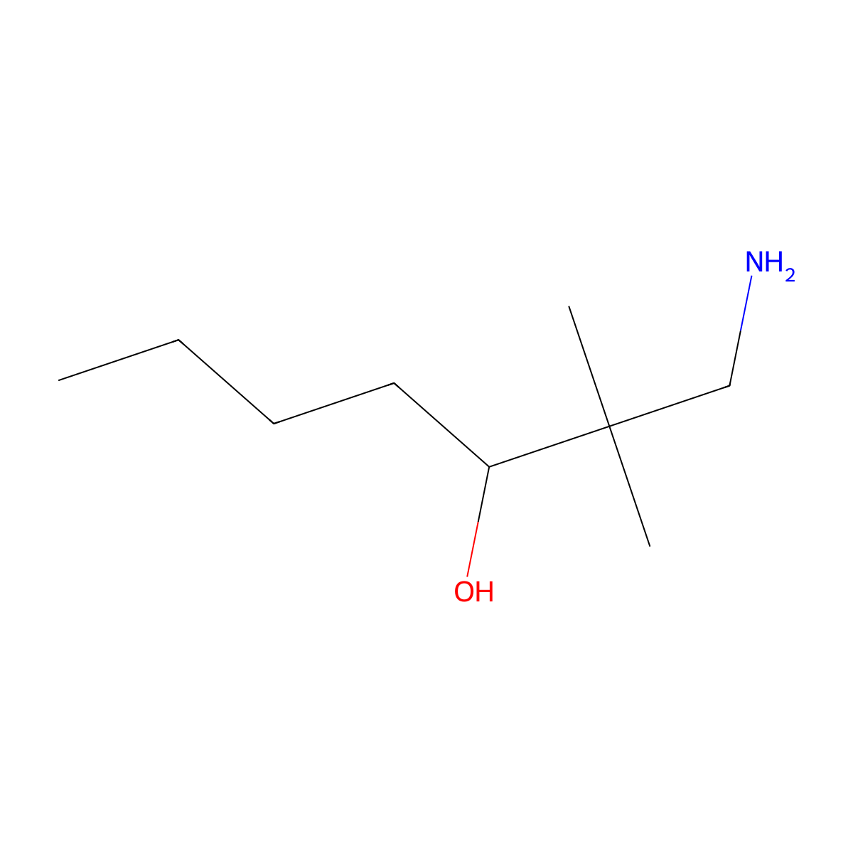 1-Amino-2,2-dimethylheptan-3-ol molecular structure, CAS 1537334-82-9