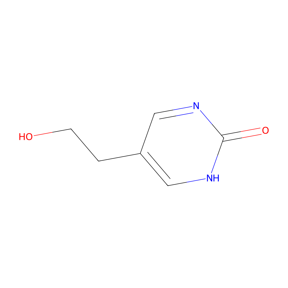 5-(2-Hydroxyethyl)pyrimidin-2-ol molecular structure, CAS 1537368-00-5