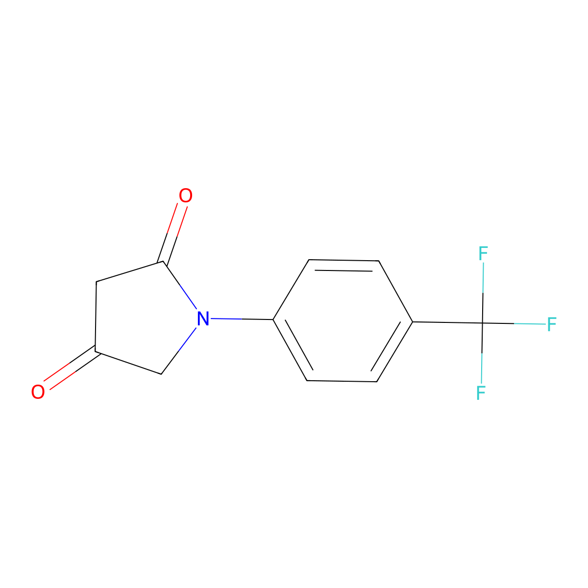 1-[4-(Trifluoromethyl)phenyl]pyrrolidine-2,4-dione molecular structure, CAS 1537400-72-8