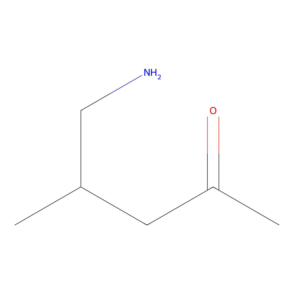 5-Amino-4-methylpentan-2-one molecular structure, CAS 1537425-94-7