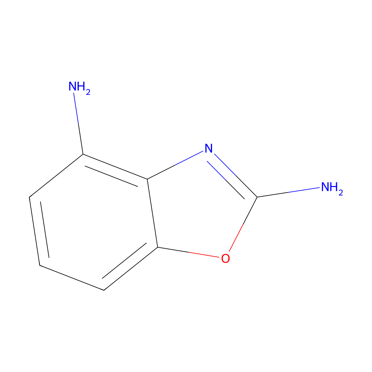 2,4-Diaminobenzoxazole molecular structure, CAS 1537432-72-6